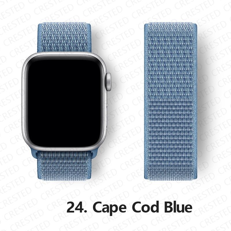 Nylon Strap for Apple watch band 44mm 40mm 42mm 38mm 44 mm sports loop smartwatch wristband belt bracelet iWatch 3 4 5 6 se band