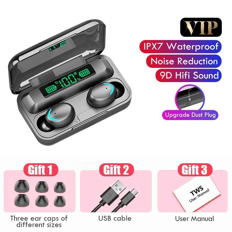 bluetooth headphones / 2200mAh 5.0 /wireless headphones /TWS sport headset earphone headphones with microphone
