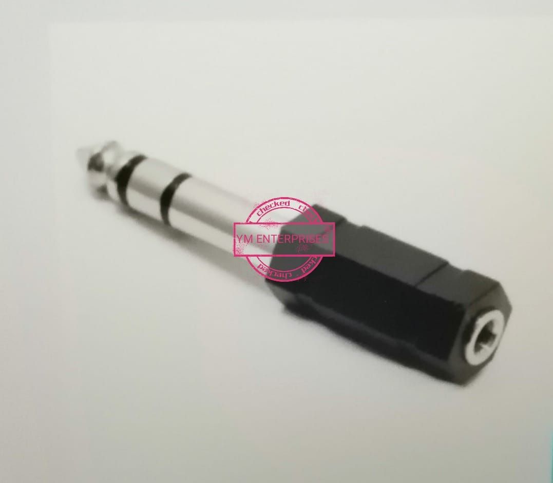 3.5mm (3.5 mm) MONO Socket to 6.35mm Stereo Jack Converter Adapter