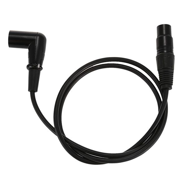 Right Angle Male to Female XLR Cable, Microphone Cord, DMX Signal Wire Cord for Equilibrium / Mixer / Amplifier (1 Meter = 3.2 Feet)