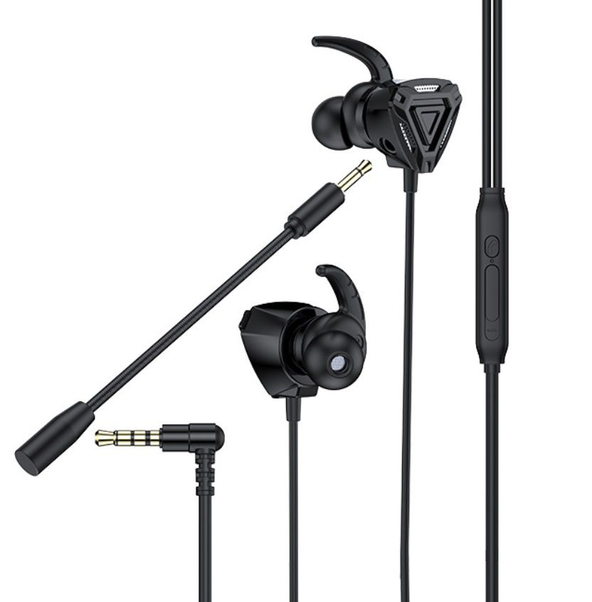GC Gaming Headset With Microphone Pluggable In-ear Mobile Phone Computer Wired Headset
