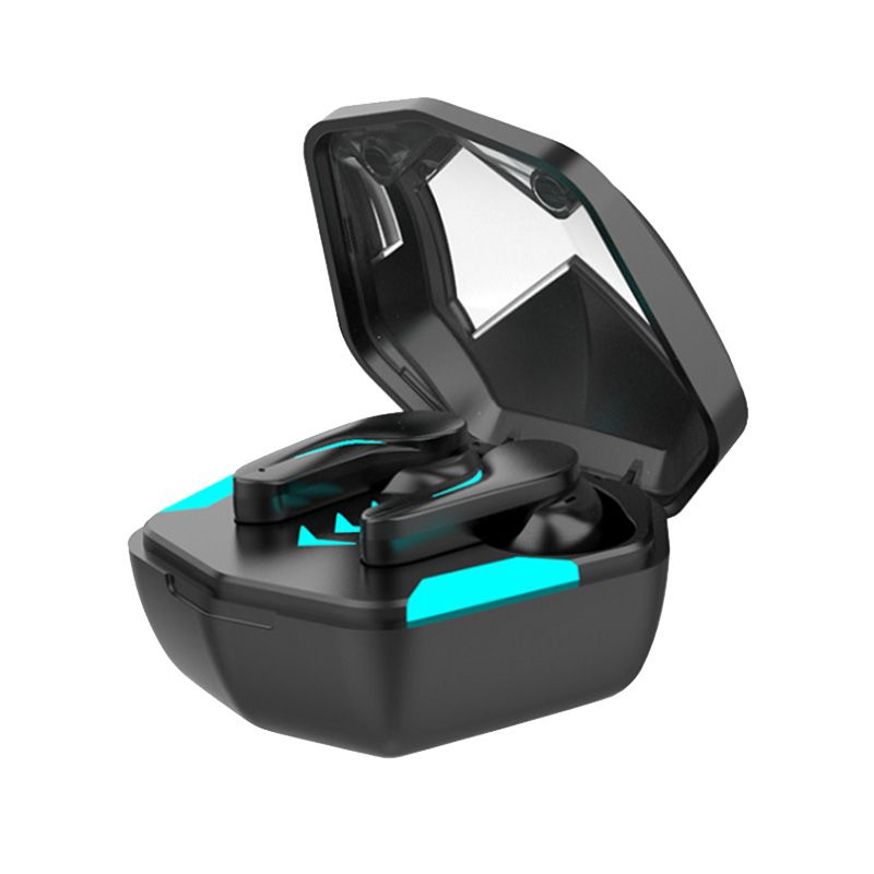 Gaming Headsets 65Ms Low Latency TWS Bluetooth 5.1 Headphone Sports Waterproof Wireless Earphone Noise (Black)