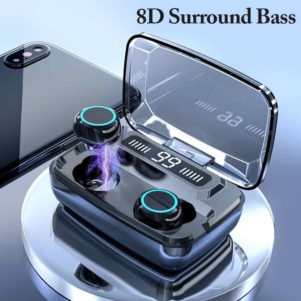 M11 TWS Earphone With LED Digital Display IPX7 Waterproof Wireless Bluetooth Headphone With 3300MAh Charging Box