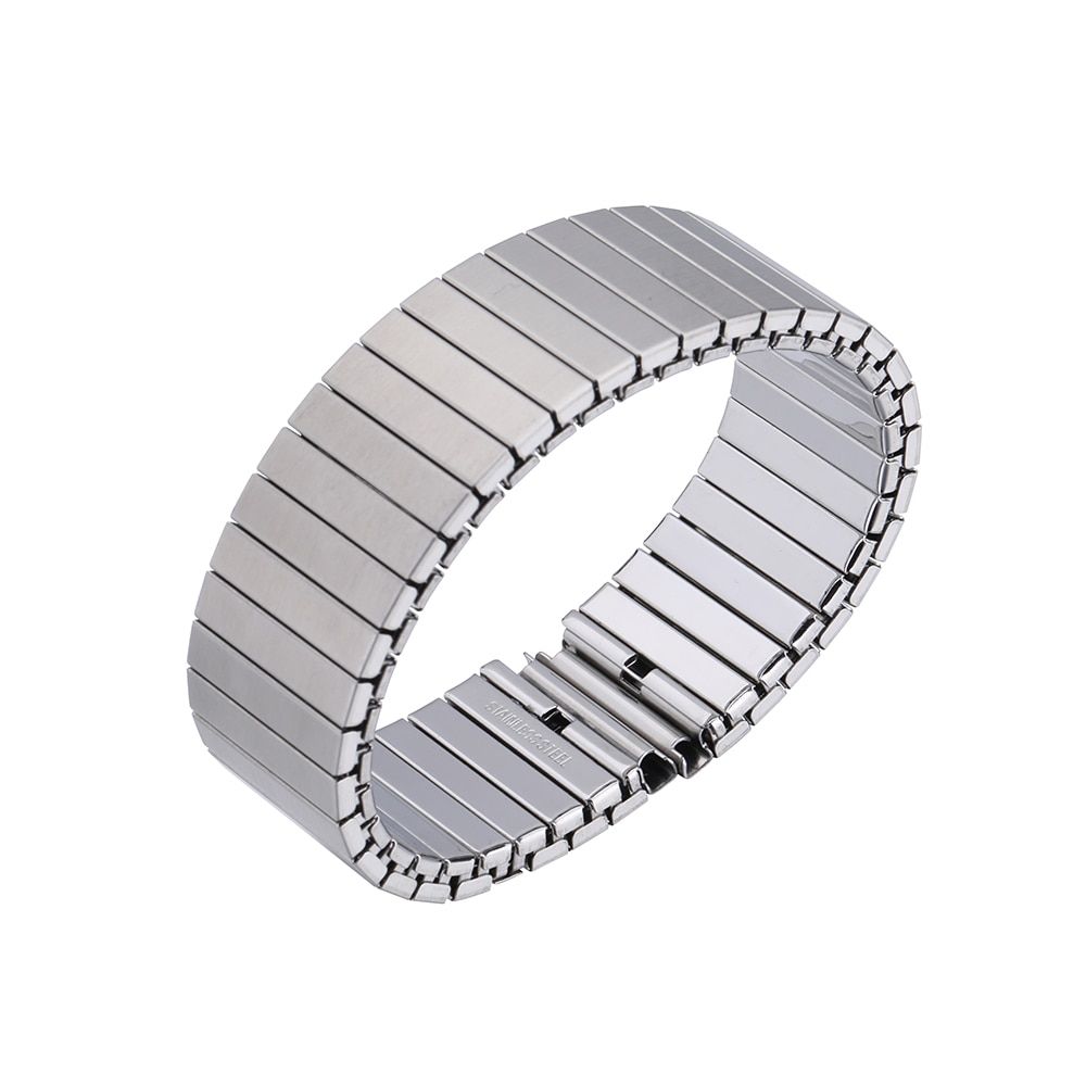Stainless Steel Watchband Flexible Unique Stylish Metal Watch Strap Universal Bracelet Wristband Refit 14mm 16mm 18mm 20mm 22mm