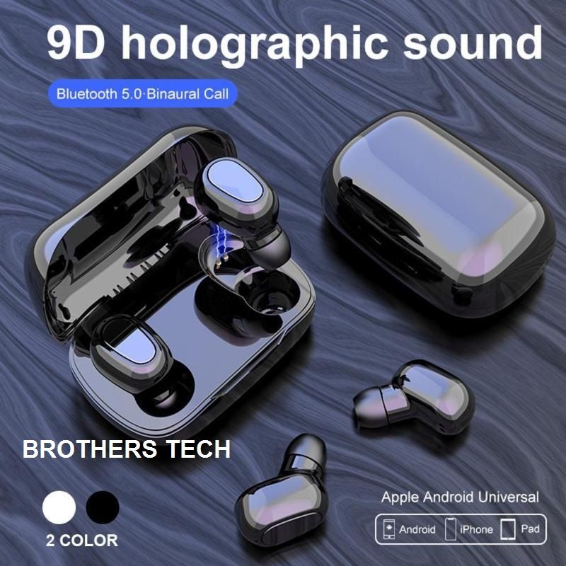 F9 Pro Max Wiresto Wireless Earbuds Bluetooth 5.0 TWS Touch-Control Headset Noise-Reducing Stereo F9 Headphones With Digital Display Charging Box