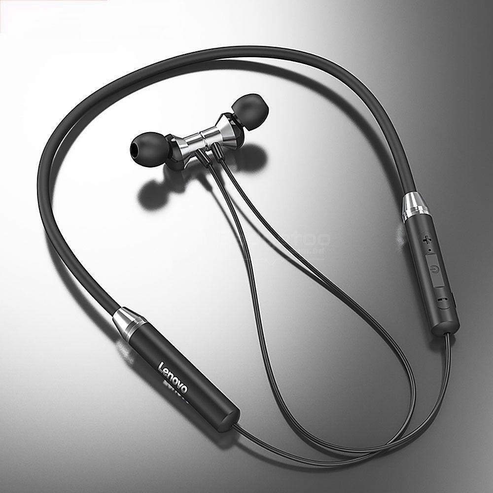 Lenovo HE05 Neckband Bluetooth Headset BT5.0 Sports Sweatproof Headset IPX5 with Mic Noise Cancelling
