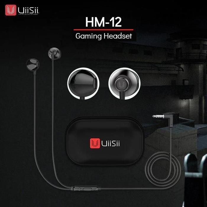 UiiSii HM12 Gaming Headset On-Ear Deep Bass Good Treble Earphone - Black