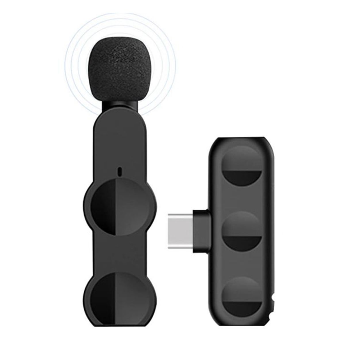 Wireless Lavalier Microphone,Plug&Play Lavalier Mini Mic,Bluetooth Connect,for IPhone Interview,Facebook,YouTube,Etc