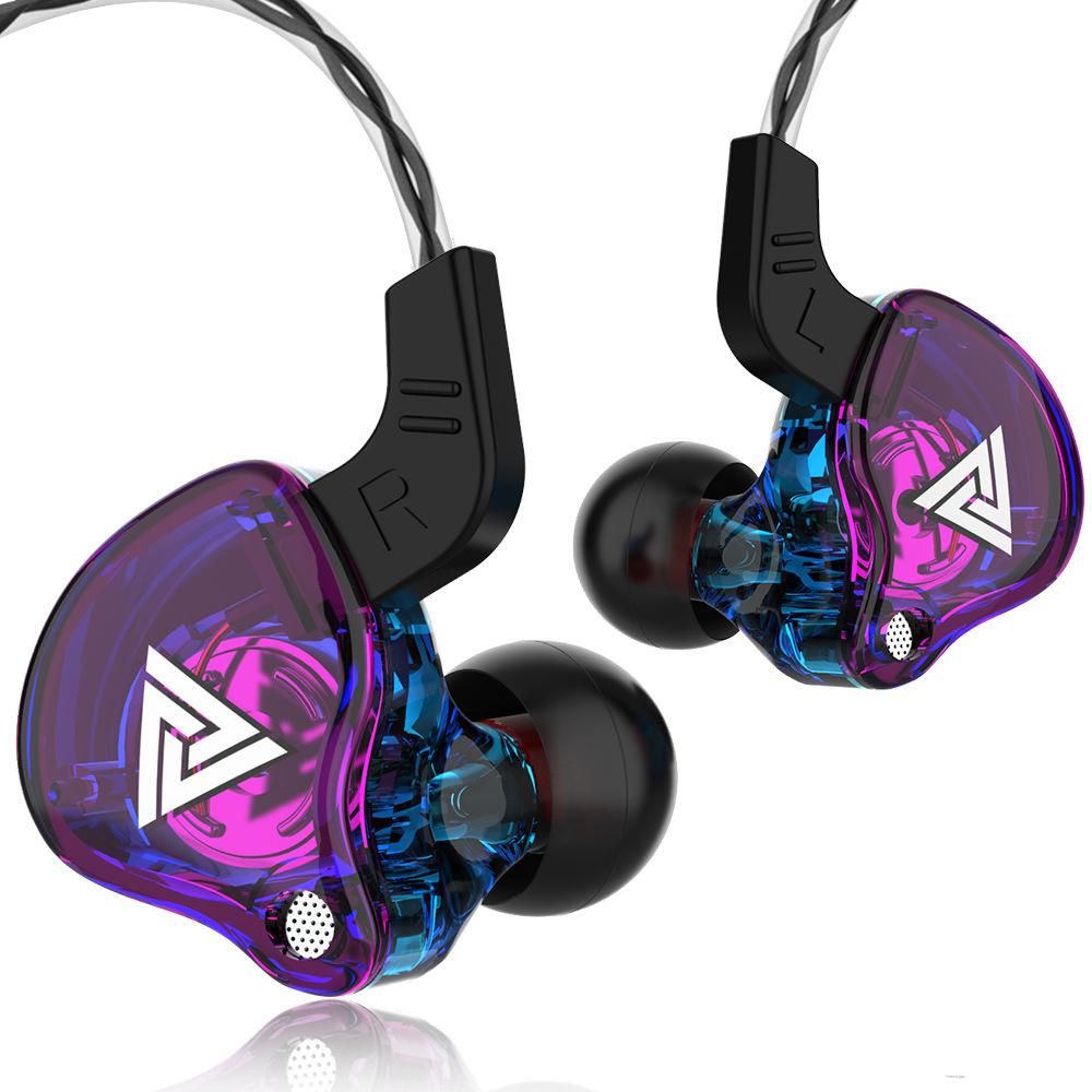QKZ AK6 Sports Earphones In-Ear Wire-Controlled Mobile Phone Headset With Wheat Heavy Bass Earphone