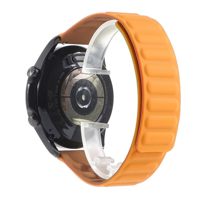 20mm 22mm Silicone Magnetic Strap for Samsung Galaxy Watch Band 42mm 46mm Galaxy Watch 3 45mm 41mm for Amazfit Bip GTR Strap