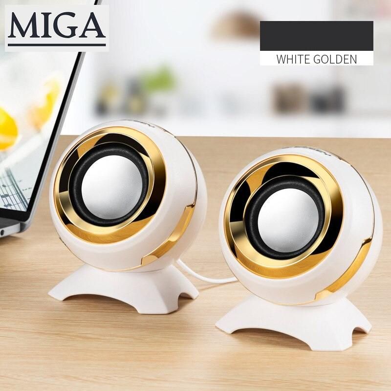 Creative 3.5mm & USB Adapter Wired Mini Computer Speaker Q8 Bass Stereo Desktop Speaker for Laptop Phone AUX Audio Multimedia Loudspeaker