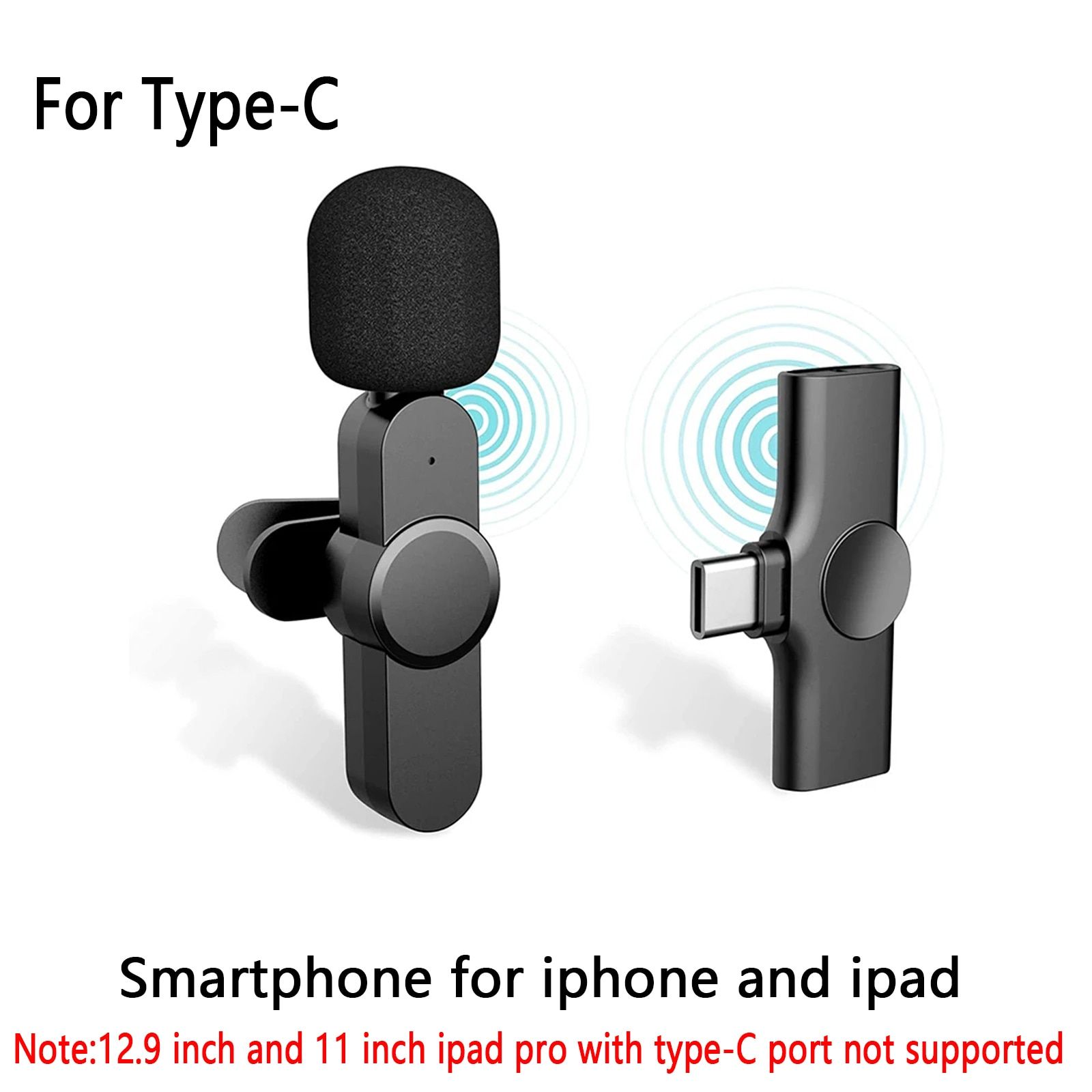Wireless Lapel Lavalier Microphone PC for Android Phone Camera Mic Portable External Buttonhole Microphones For IPhone  Ga For IOS