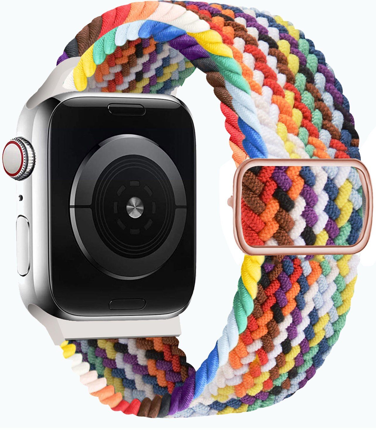 Braided Solo Loop For Apple watch band 44mm 40mm 38mm 42mm Nylon Adjustable Elastic belt bracelet iWatch series 3 4 5 se 6 strap