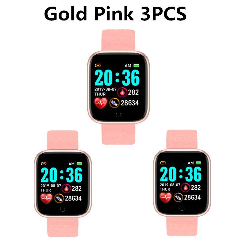Y68 Smartwatch Women Men Sport Bluetooth Smart Band Heart Rate Monitor Blood Pressure Fitness Tracker Bracelet for Android IOS