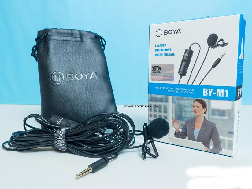 Boya M1 MicrophoneVClear Noiseless Recording for Mobile, Any device, DSLR etc- Black