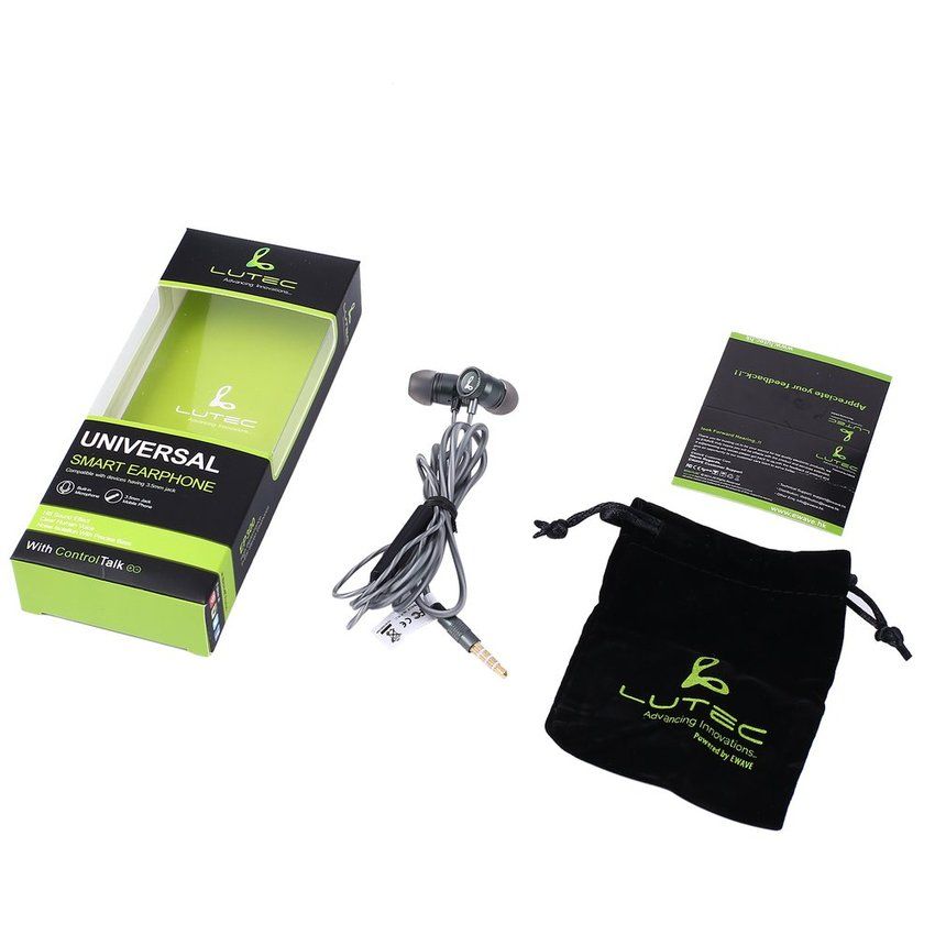 TE LUTEC High Performance In-ear Stereo Earphones with Built-in Microphone 3.5mm Universal Bass Handsfree Sport Music Earbuds