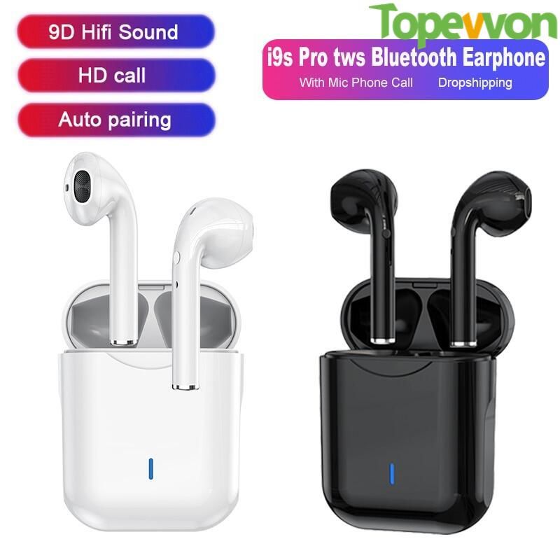 i9s Pro TWS Mini Bluetooth Earphones Wireless Headphone Stereo Sports Earbuds With Mic Headsets