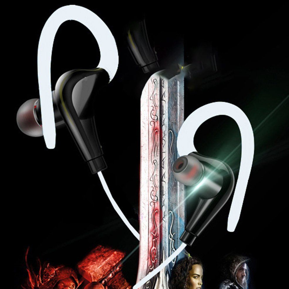 Hanging Neck Design Wireless Waterproof Noise Reduction HD In-Ear Earphones