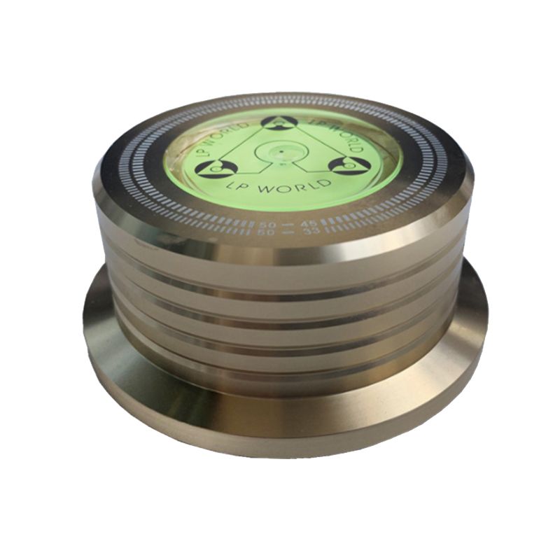 Universal 50/60Hz Lp Vinyl Record Disc Turntable Stabilizer Clamp Aluminum Weight Clamp with Test Speed