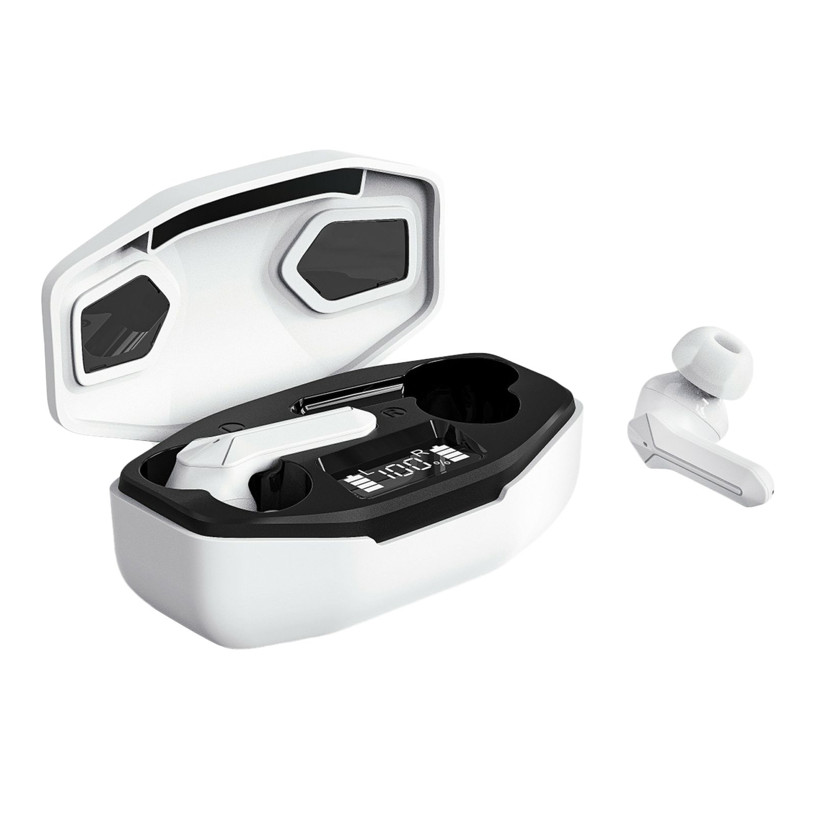 T68 Wireless Earphone Bluetooth-compatible 5.0 HiFi ABS Sweatproof In-ear Earbud Stereo Headphone for Sports