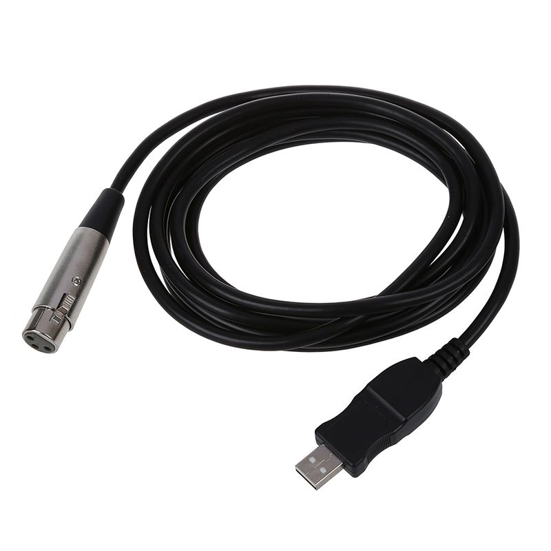NYT Usb Male To 3 Pin Xlr Female Microphone Mic Studio Audio Link Cable
