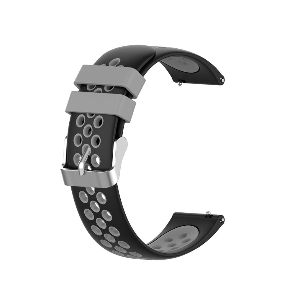 22mm Watchstrap band For Huawei watch GT 2e / GT2 46mm / GTR 47mm silicoe Wristband For Garmin Vivoactive 4 Wrist strap bracelet