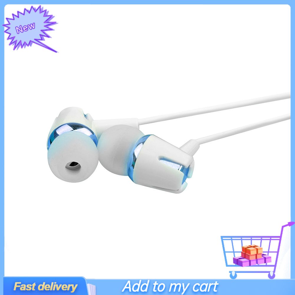 Wired Universal Noise Cancelling Stereo In-ear Earphone Phone Headset with Mic