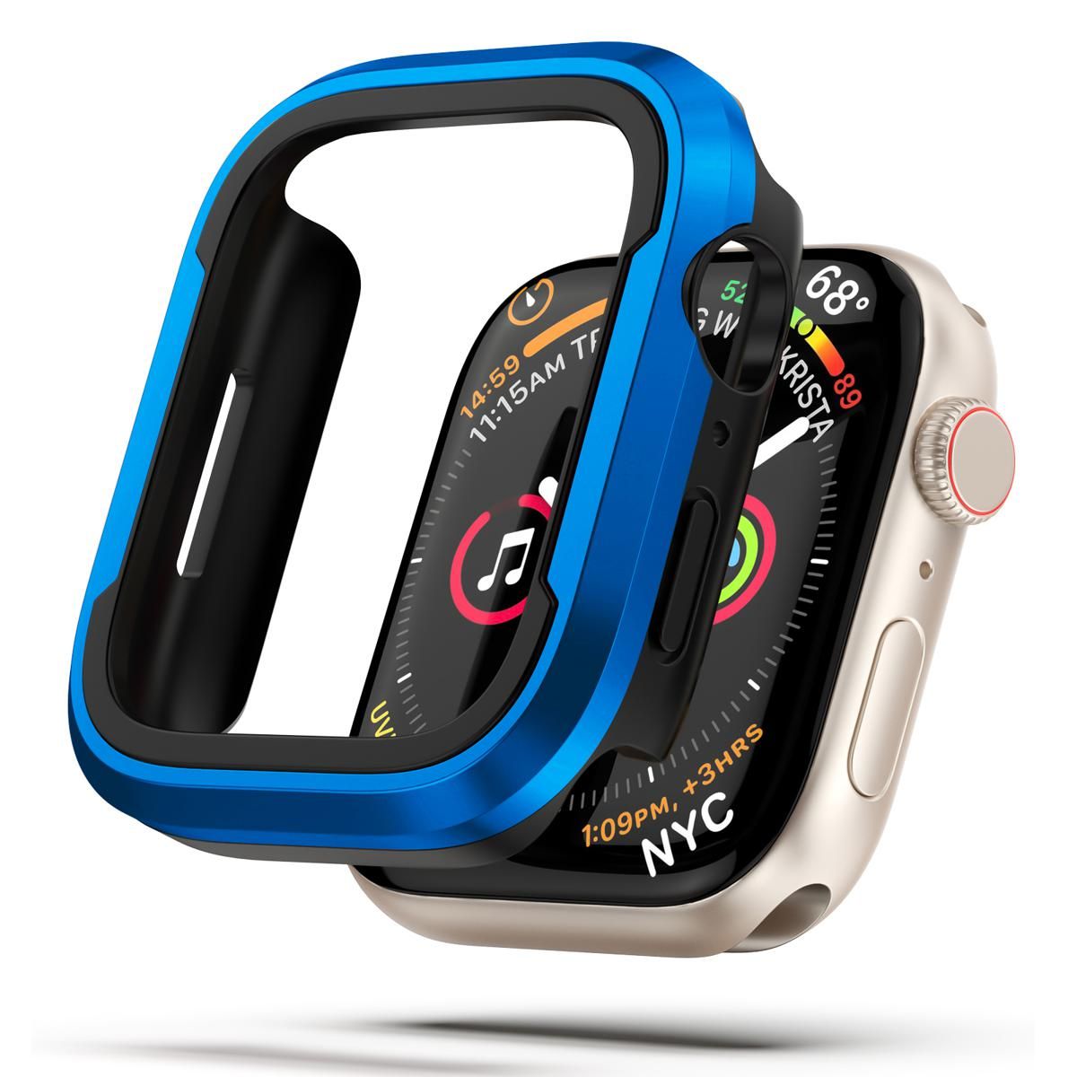 Metal Anti-fall Watch Shell Shockproof Protective Cover Compatible For Iwatch Series 7