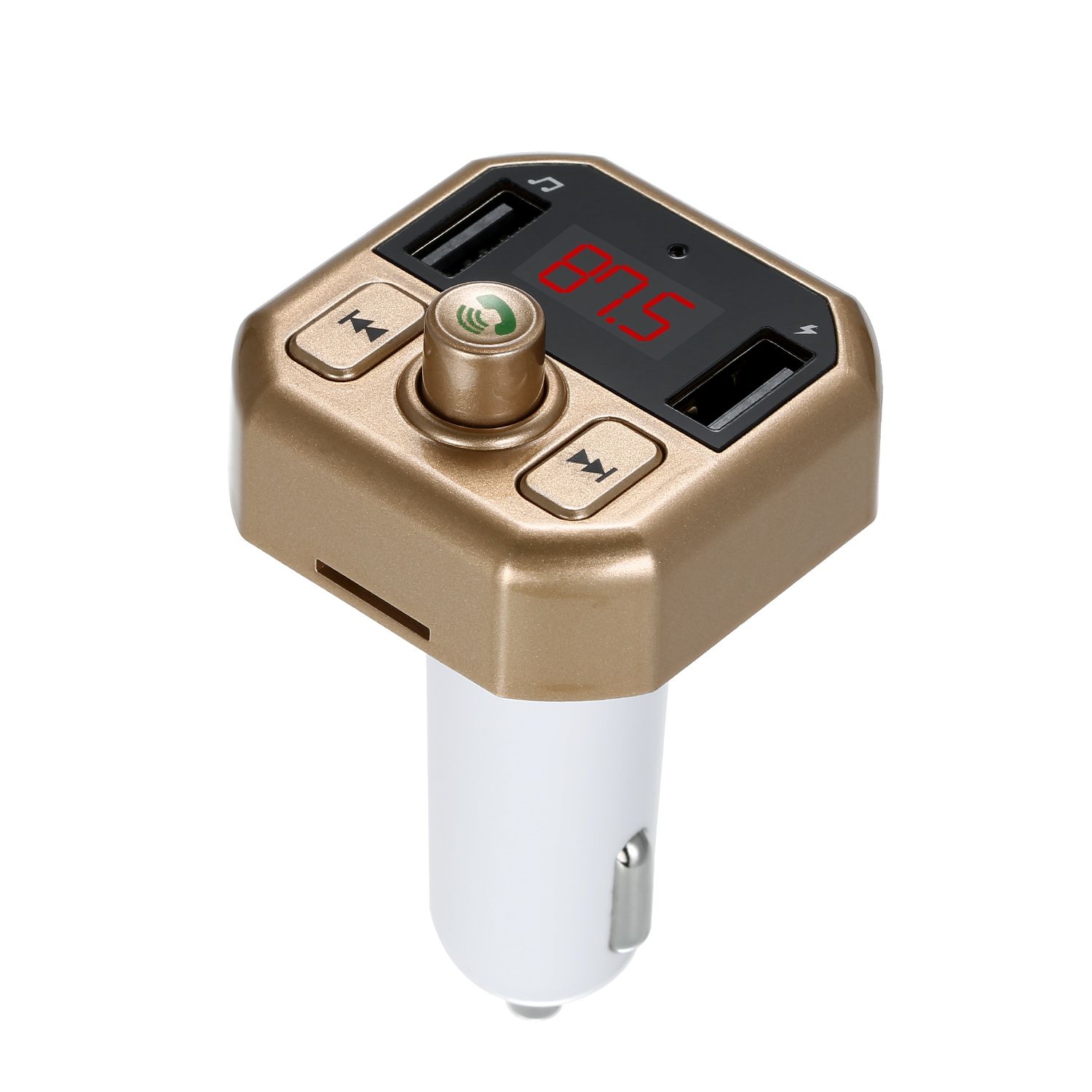 Car MP3/WAV Music Player BT 5.0 FM Modulator Transmitter Wireless Handsfree Audio Receiver Dual USB Chargers