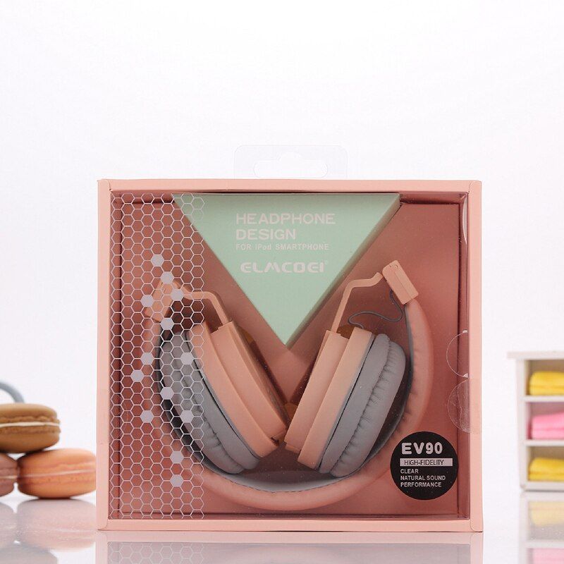 DISOUR Fashion Cute Headphone Candy Color Foldable Kids Headset With Mic Earphone 3.5MM For MP3 PC iPod iPad Phone Girl Children