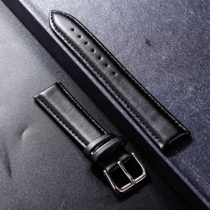 Watchbands Leather Watch Band Straps 12mm 14mm 16mm 18mm 20mm 22mm Watch Accessories Women Men Stainless Steel Buckle Belt Band