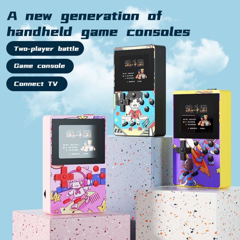 Retro Pocket Game Console Handheld Portable Gamepad 500 in 1 Video Game Player Adults Gift for Kids with Abrasion resistance