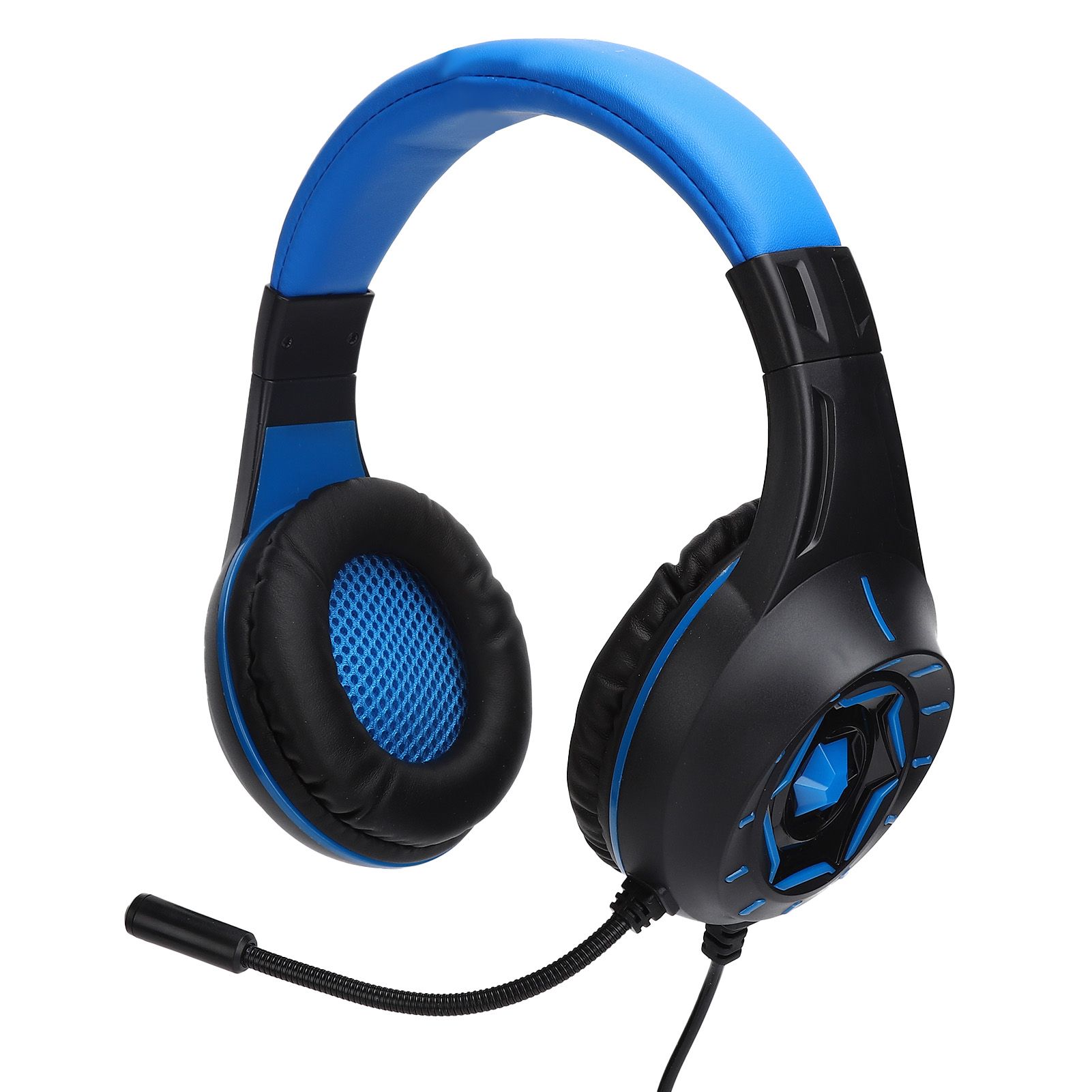 40mm Wired Stereo Bass Surround 3.5mm USB LED Gaming Headset With Mic PC