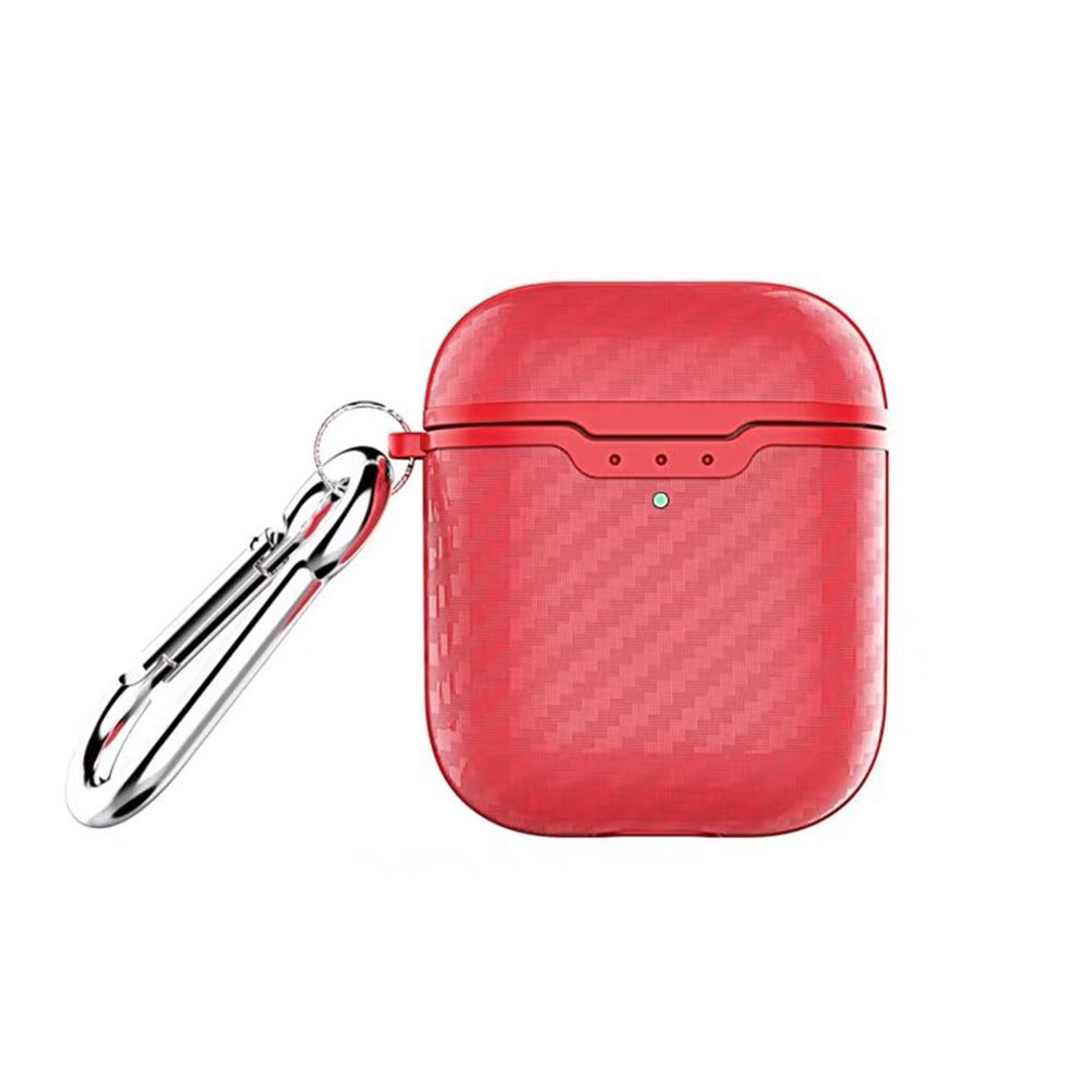 Carbon Fiber Dust-proof Protective Cover Case for AirPods 1/2 Bluetooth Earphone