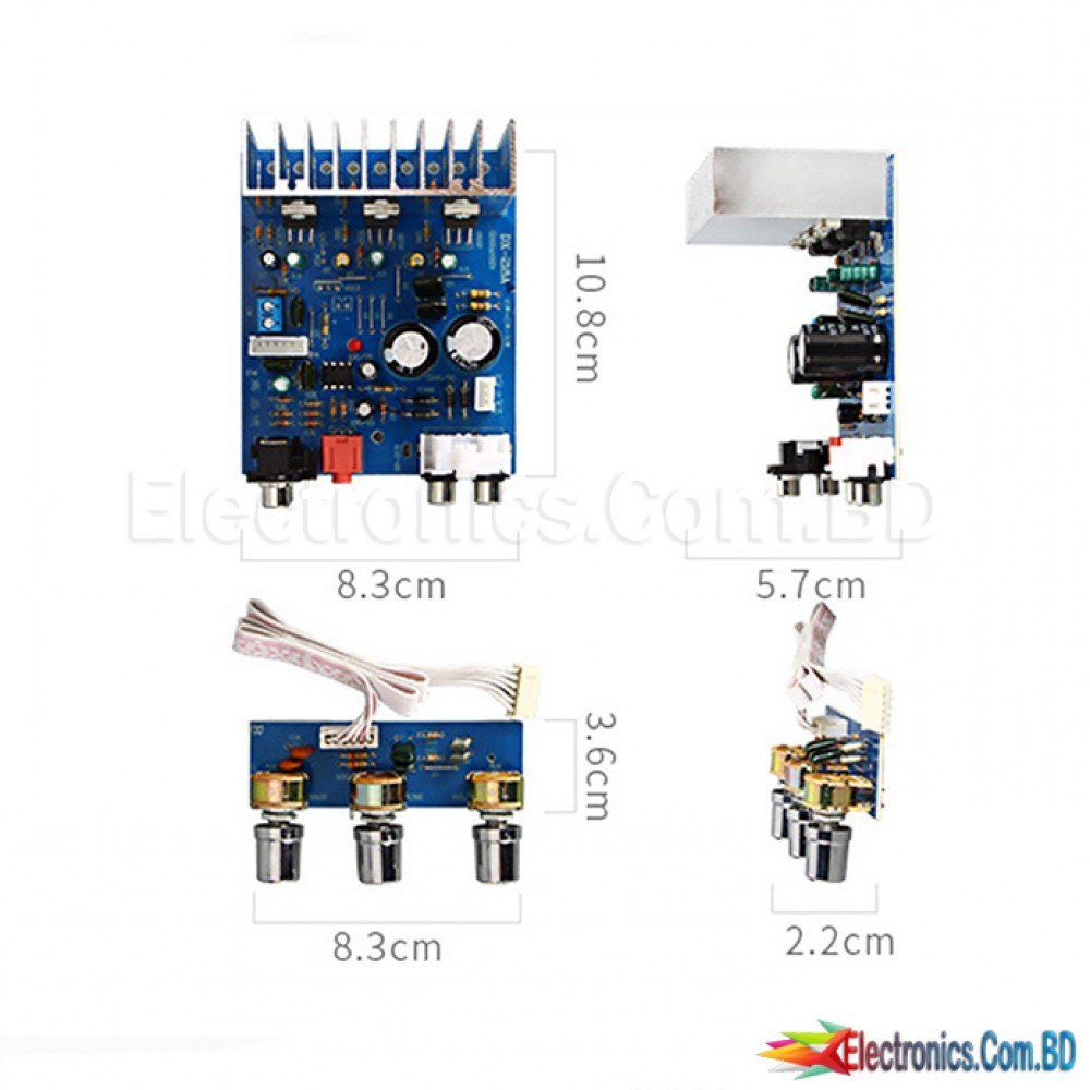 TDA2030 SUBWOOFER 2.1 AMPLIFIER BOARD 15W*2+30W SUB AUDIO STEREO AMPLIFIER FOR DIY SPEAKER AMP ACCESSORIES DUAL AC12V-15V