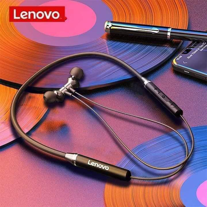 Lenovo Wireless Headsets HE05 Sport Earphone Magnetic Hanging Bluetooth 5.0 Call noise reduction 8 Hours Music Control