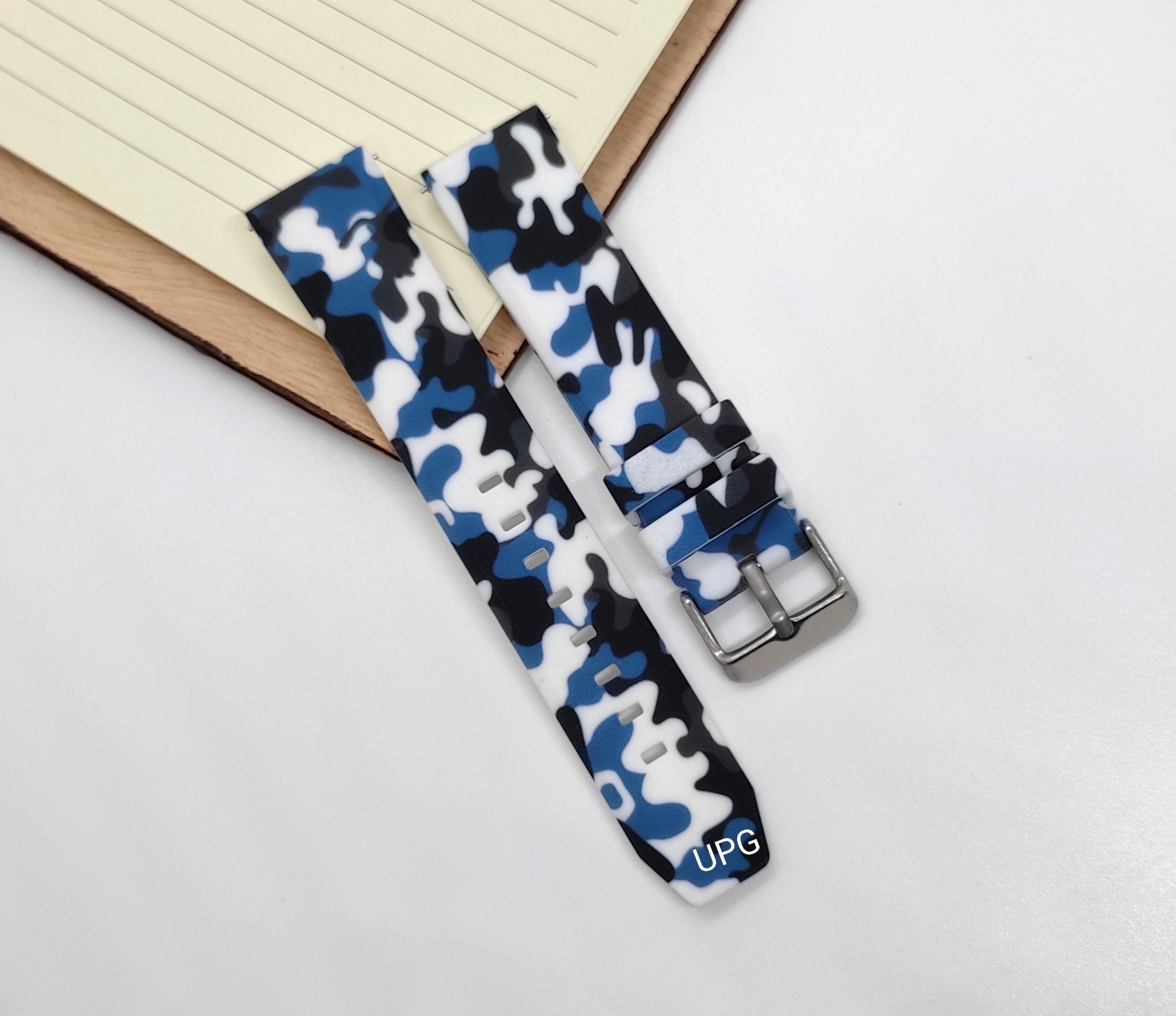 blue- 20mm silicon watch strap for amazfit bip,bip s,Ls02,colmi p8/p8 pro.