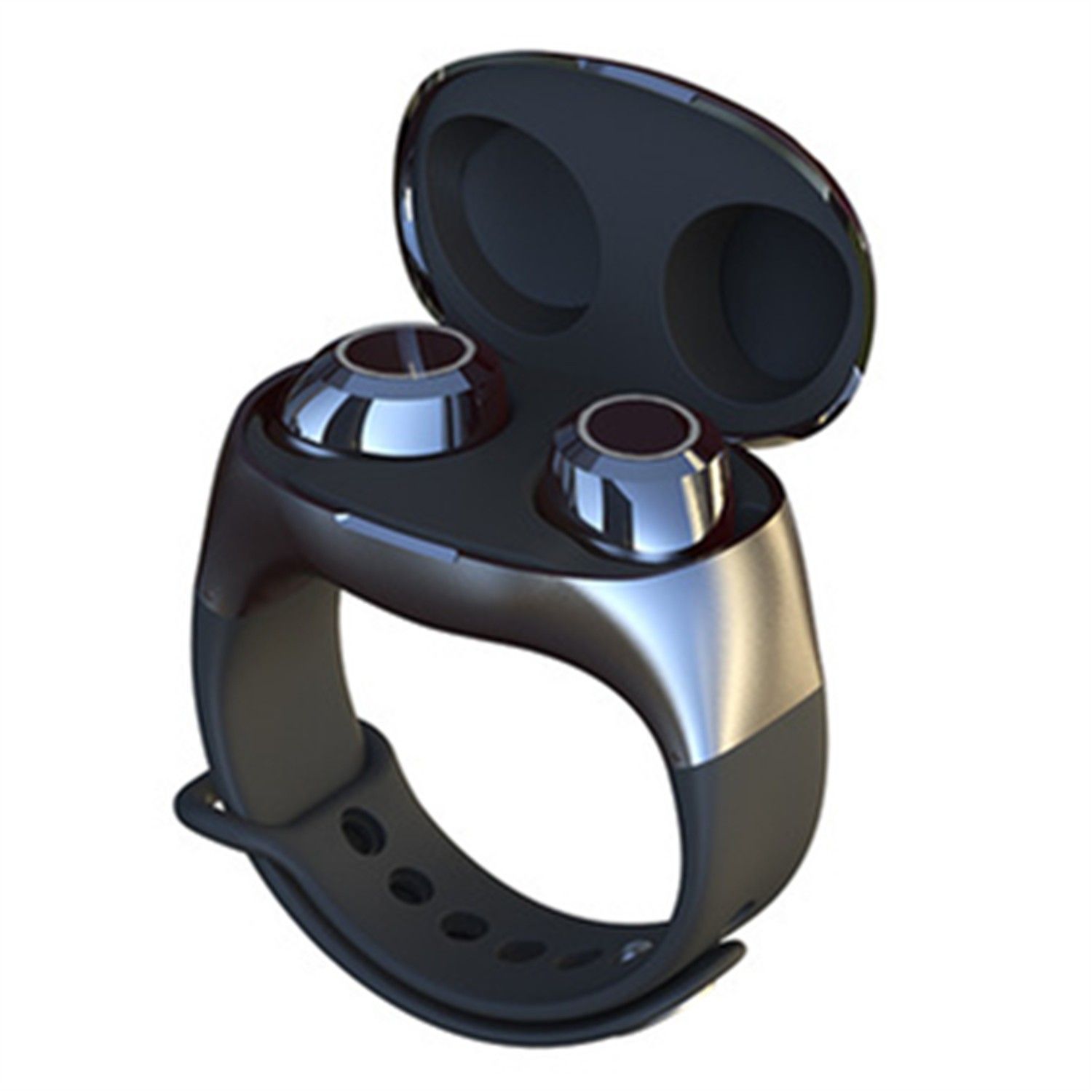 HM50 2-in-1 Bracelet Style Wireless Earbuds TWS Smart Sports Watch Earphone Bluetooth 5.0 Earpieces Headset