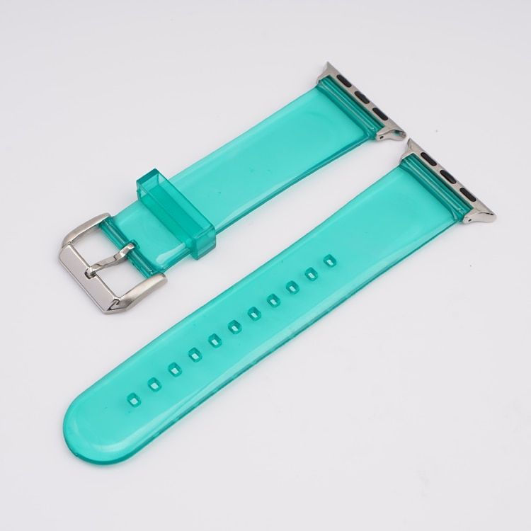 Transparent Resin Strap for Apple Watch iwatch 1 2 3 4 5 6 SE 38mm 42mm 40mm 44mm Men Women Clear TPU Replacement Bracelet Band