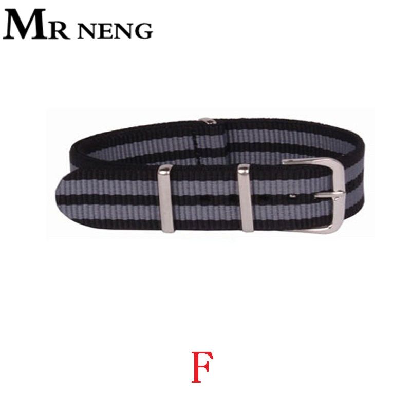 Hot Activity Top Quality 12mm 14mm 16mm 18mm 20mm 22mm Navy White Red For Diver 3 Keepers NATO Waterproof Nylon Strap Watch Band