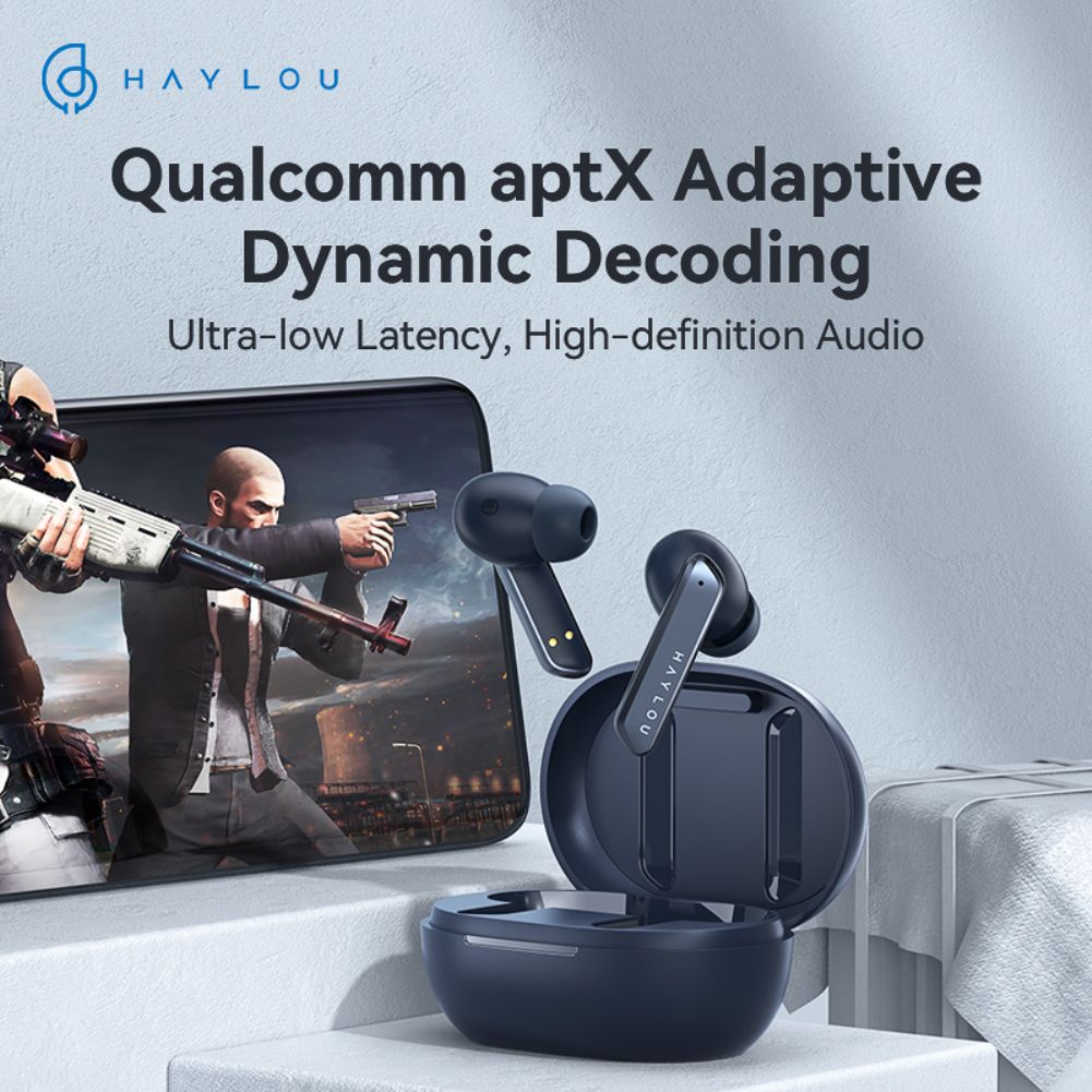 Haylou W1 QCC 3040 Bluetooth 5.2 Earphones,Apt-X/AAC Moving iron + Moving coil Sound Wireless Earphones
