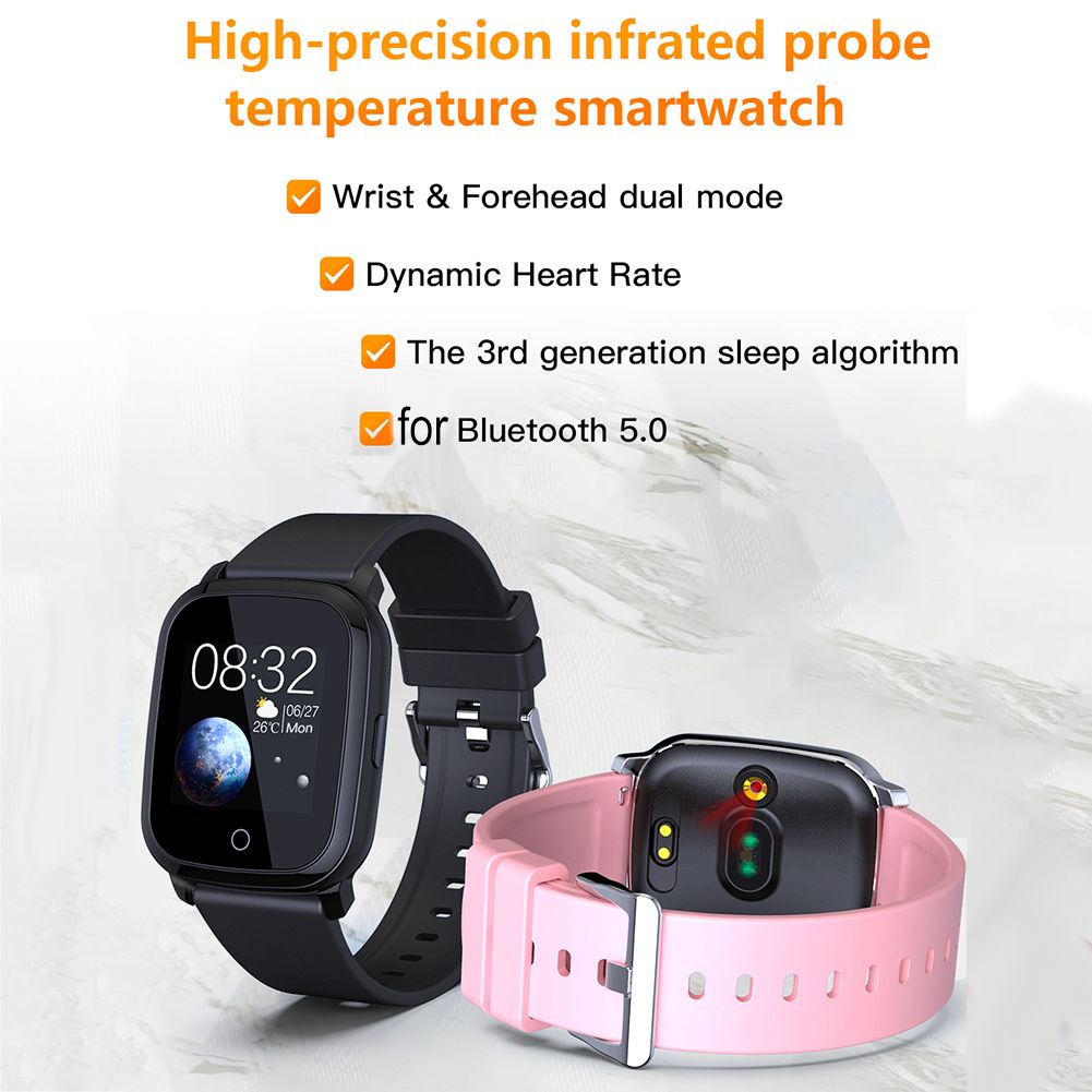 CV06IR Heart Rate Monitoring Temperature Measurement Waterproof Smart Bracelet