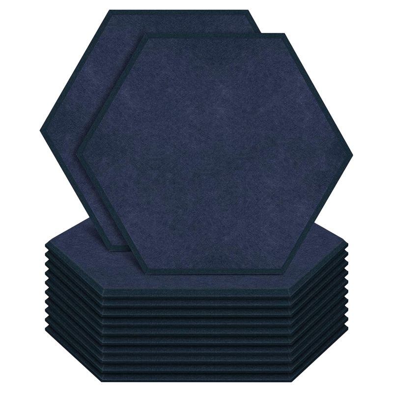 Hexagon Acoustic Panels Foam Panels 14X13X0.4inch Sound Proofing Padding for Wall Acoustic Treatment Studio Office