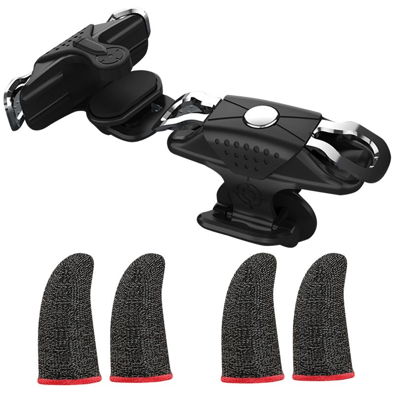 X10 Handle Game Controller,Physical Keys Gaming Finger Sets for PUBG Joystick Metal Mobile Game Artifact