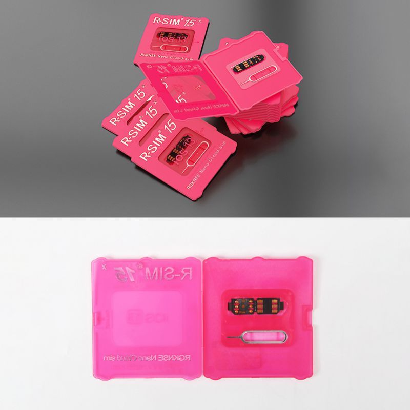 Universal R-SIM15 SIM Nano Unlock Card Case Holder with R-SIM Dongle Upgrade Program for IOS13
