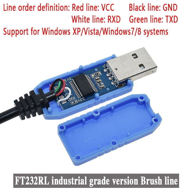 PL2303 USB to UART TTL Cable Module FT232RL PL2303HX USB Transfer to TTL RS232 Serial Port Adapter Module CH340 Download cable