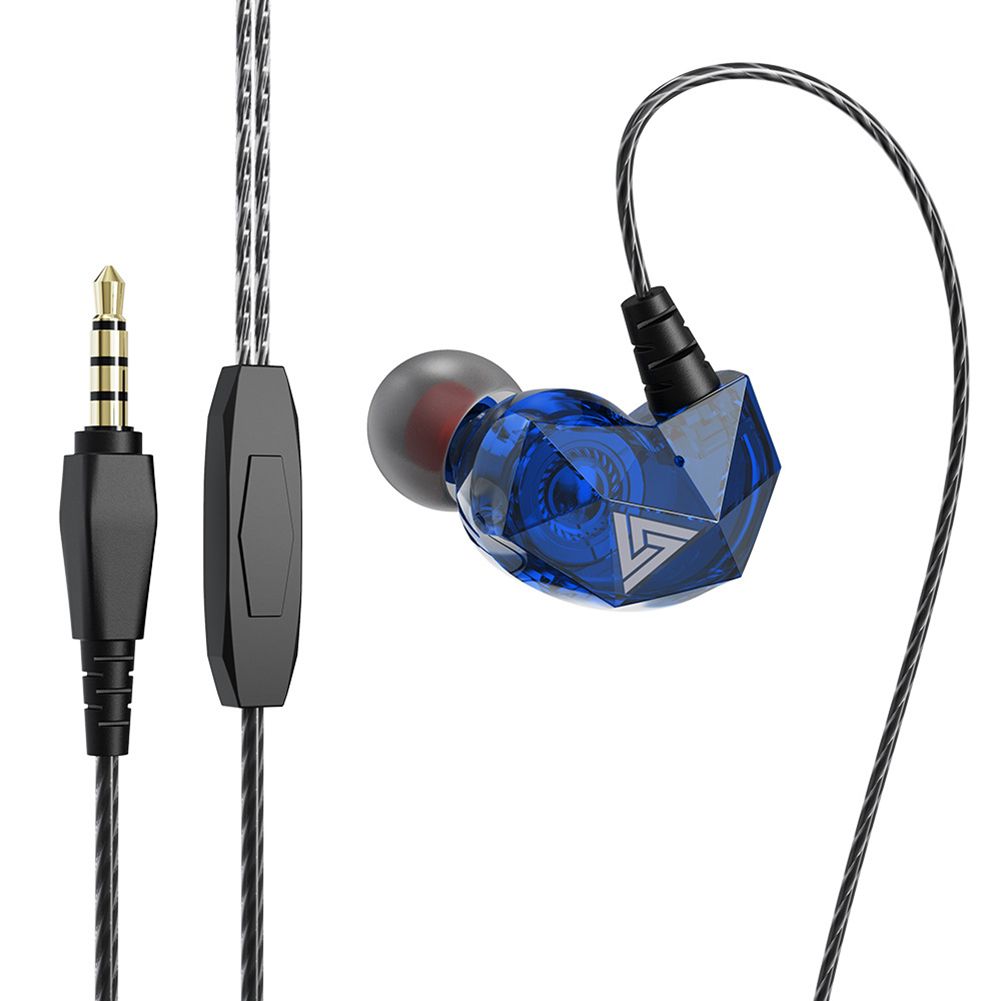 QKZ AK2 Portable In-Ear Heavy Bass Music Wired Earphones Sport Headsets with Mic