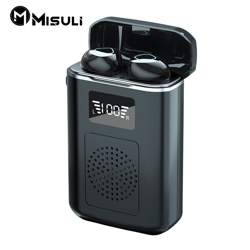 M7 TWS Bluetooth Earphone Wireless Earbuds LED Dispaly Deep Bass Stereo HIFI Music  IPX7 Waterproof Sport Headset with Larger Capacity Charging Compartment