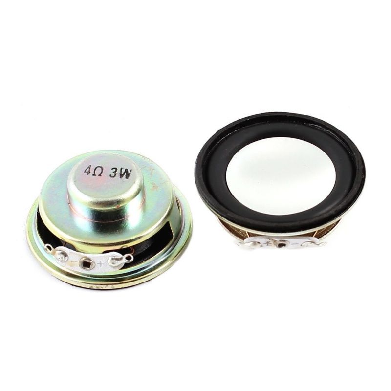 4 ohms 3 W metal round magnet speaker 2 pcs