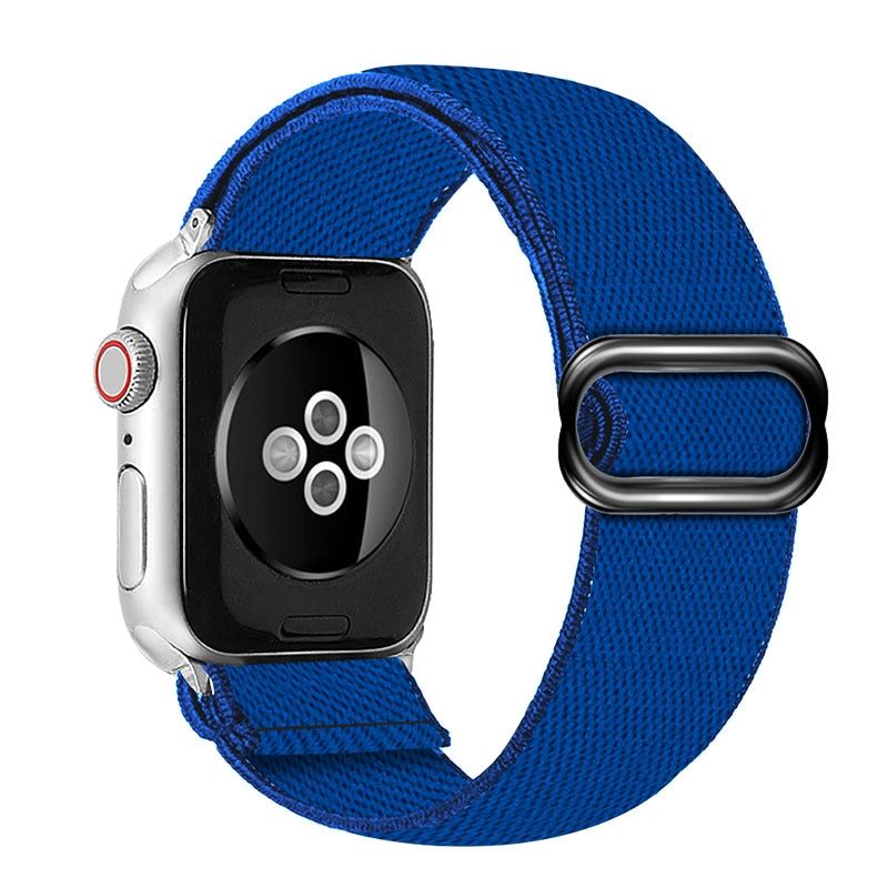 Nylon Loop Strap for Apple Watch Band 6 38mm 40mm 42mm 44mm Iwatch Series 6 5 4 3 2 Bohemia Elastic Watch Replacement Strap